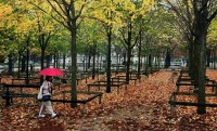 Caminata bajo la lluvia