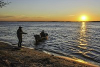 atracando el atardecer