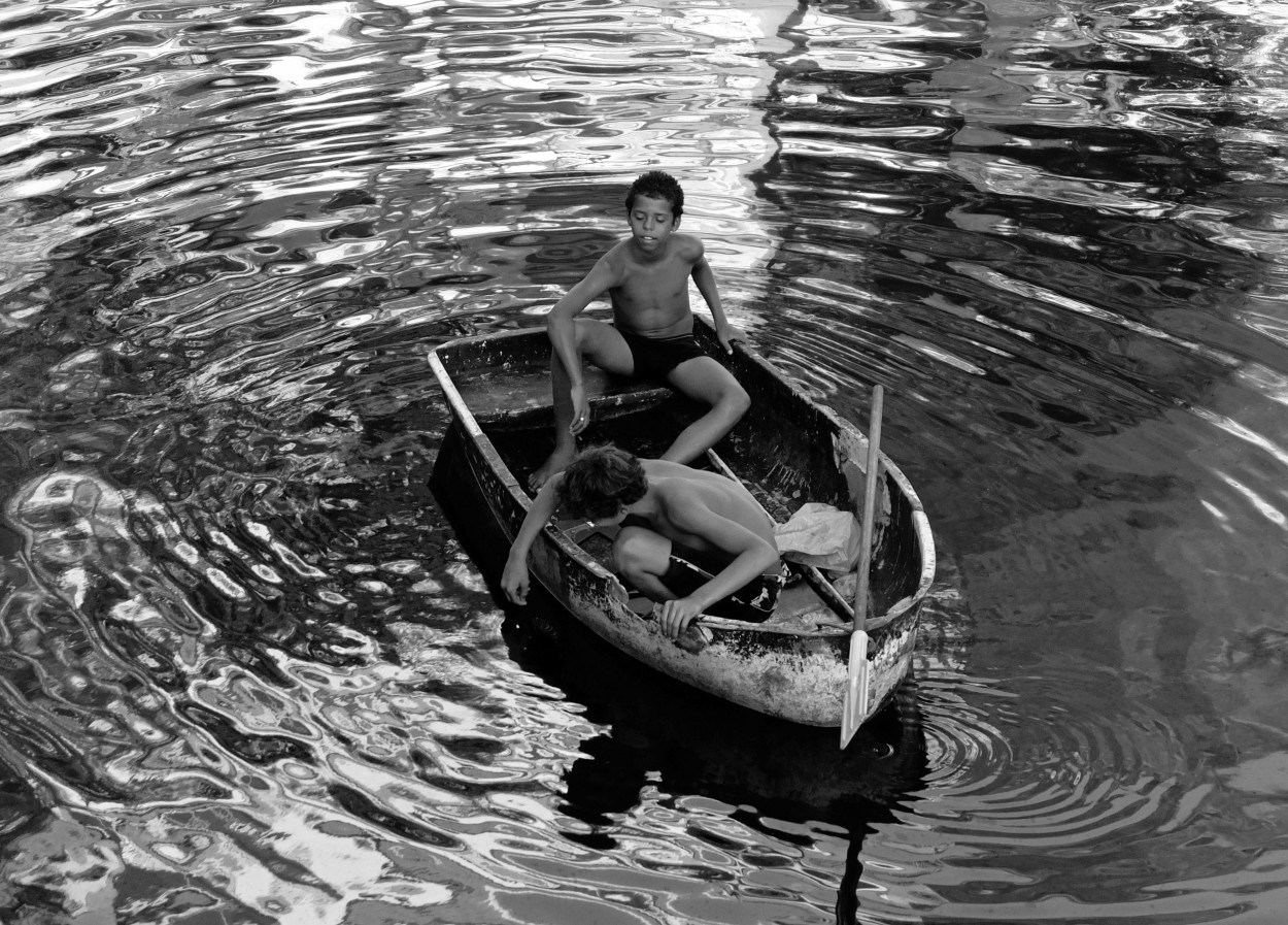 Jugando en la Barca