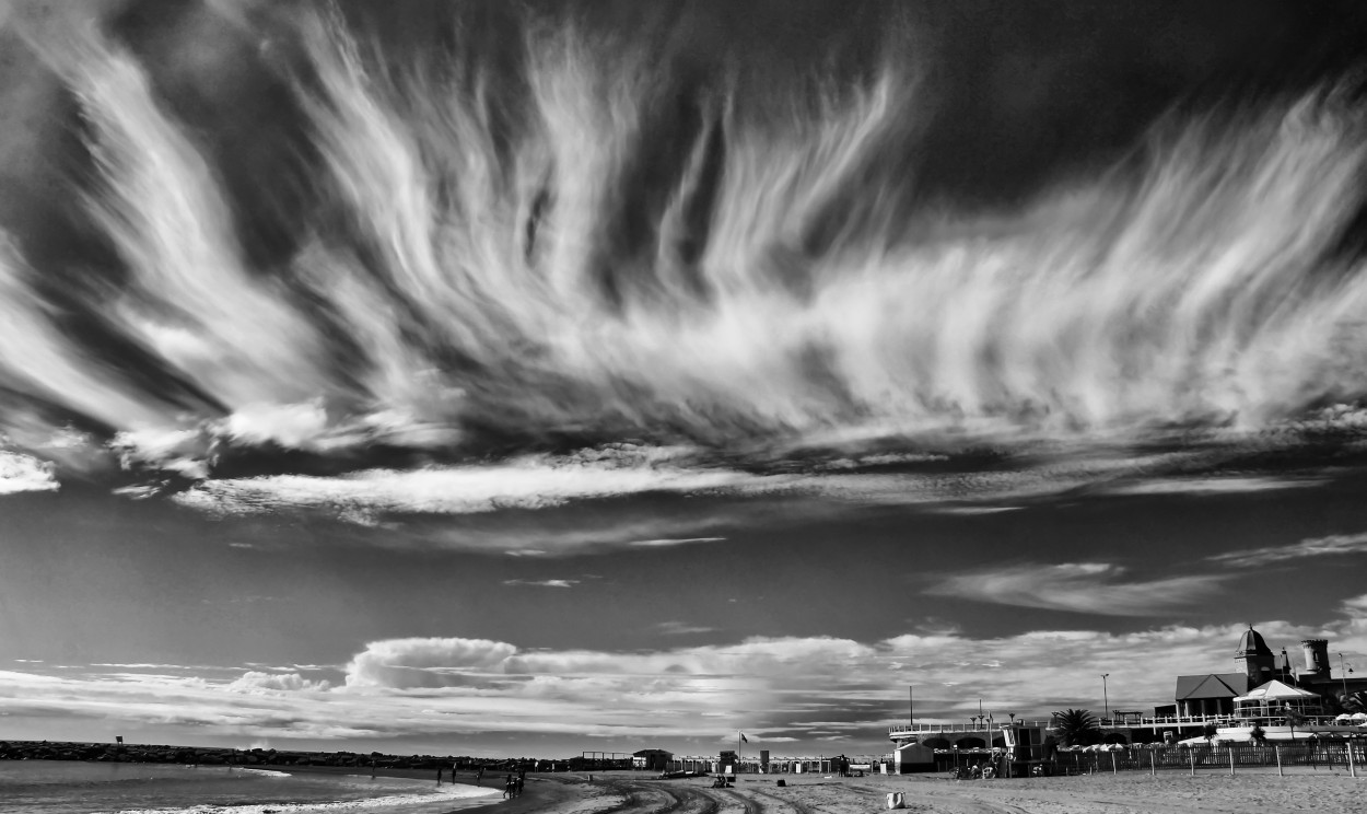 Flecos en el cielo