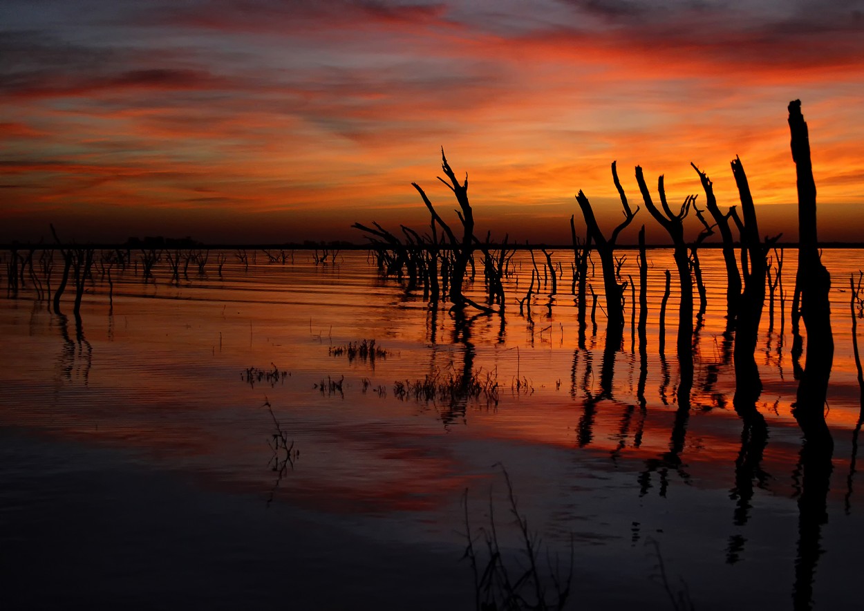 Atardecer de fuego