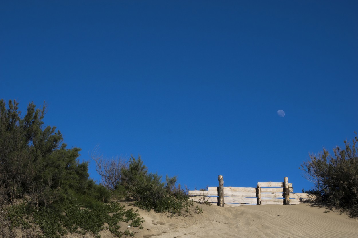 El amanecer y la luna