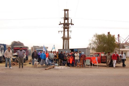 Corte de Ruta 14 en V. Mugueta - Sta F