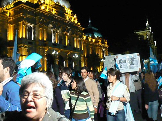 marcha por el campo