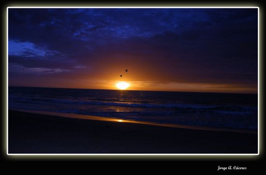 "` Amanecer en el Mar`" de Jorge A. Cceres