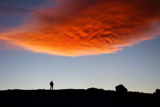 "Atardecer en la montaa" de Claudia Vicchio