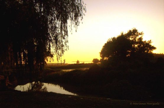 "Amanecer en el Paseo Costanero" de Mariana Marziali