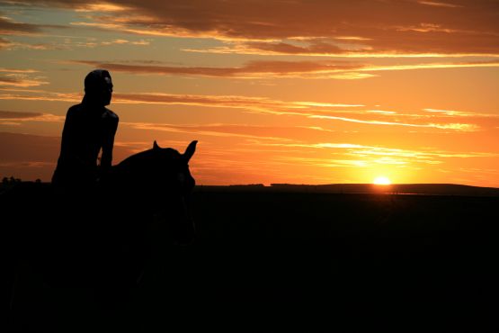 "Atardecer de un gaucho...en libertad" de Seba Japas