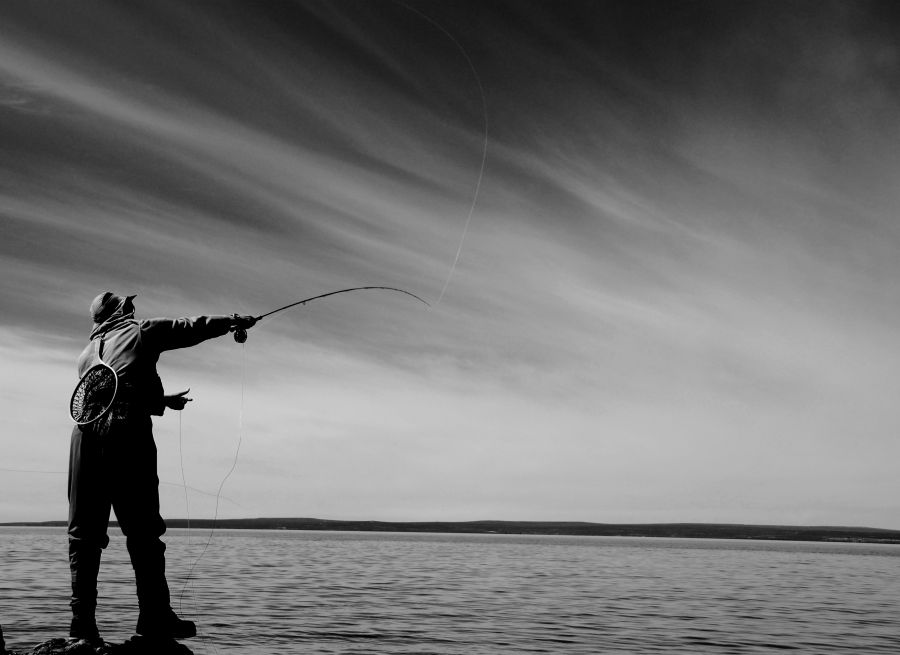 "`El pescador`" de Jorge A. Cceres