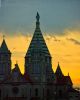 cupulas de iglesia al atardecer