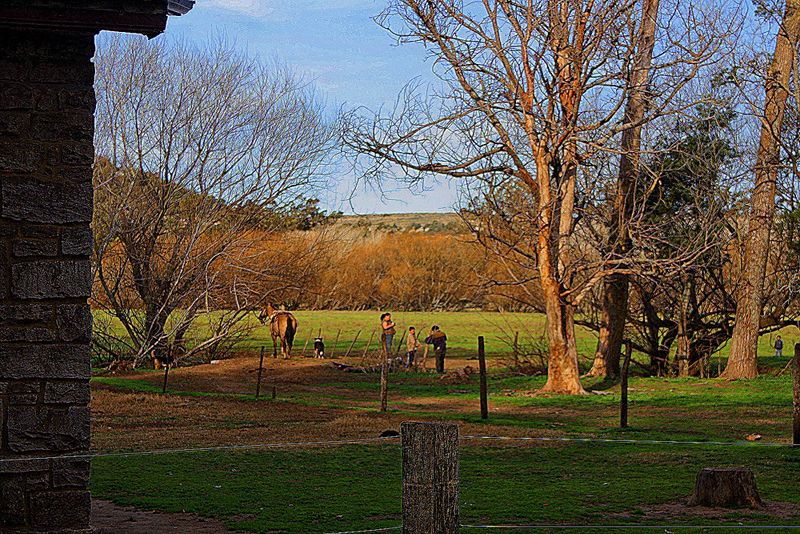 "atardecer en el arroyo" de Stella Maris Kippke