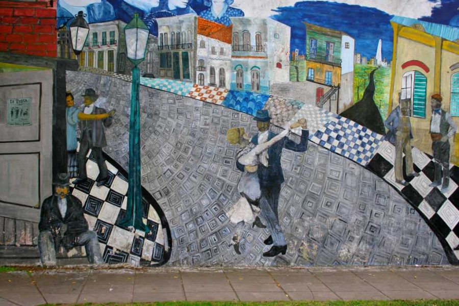 "tanguito mural" de Marcelo Redruello