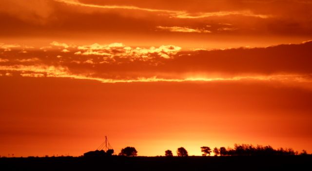 "atardecer en el campo" de Daniel Aciar