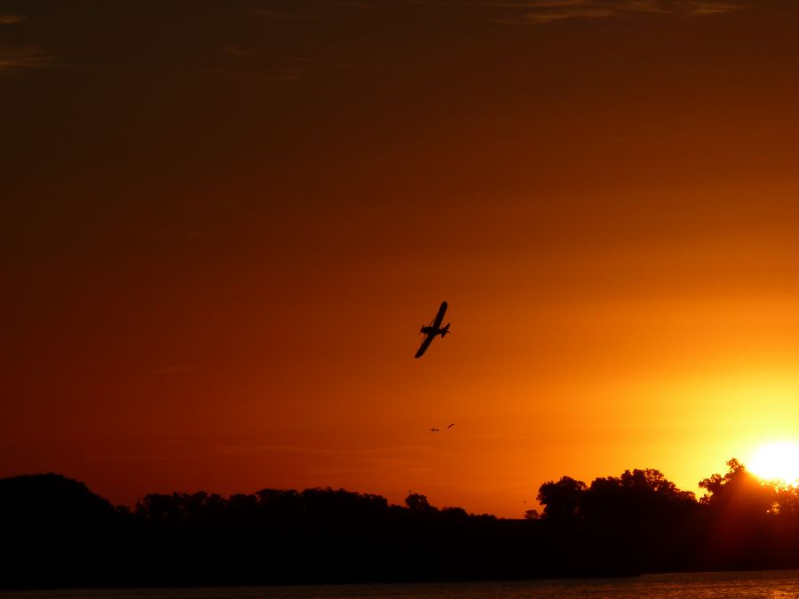 "sobrevolando el atardecer" de Noemi Gomez