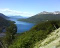 Lago Fagnano desde el Paso Garibaldi