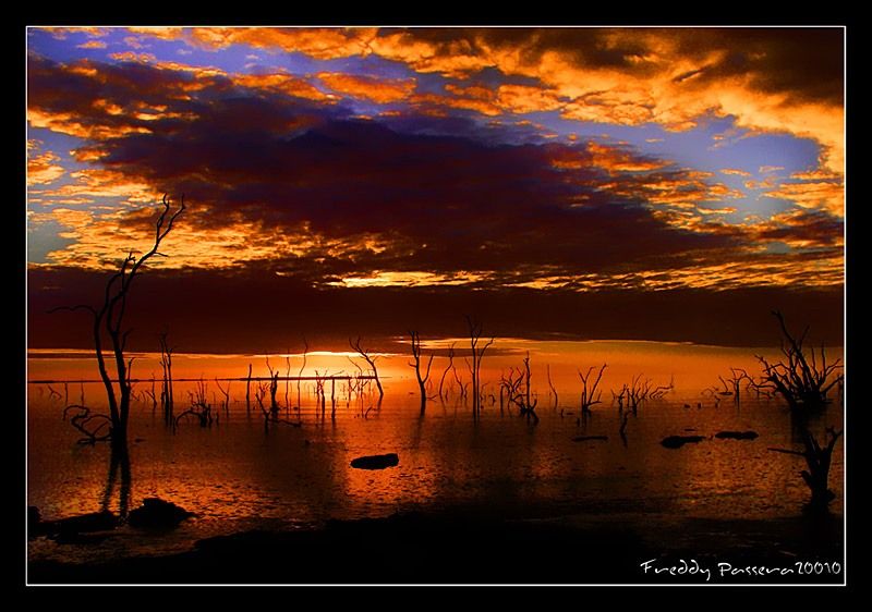 "CREPUSCULO EN MAR CHIQUITA ......." de Freddy Passera