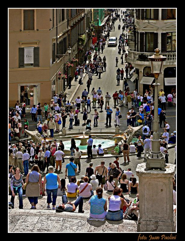 "PIAZZA SPAGNA-Roma" de Juan Antonio Paolini