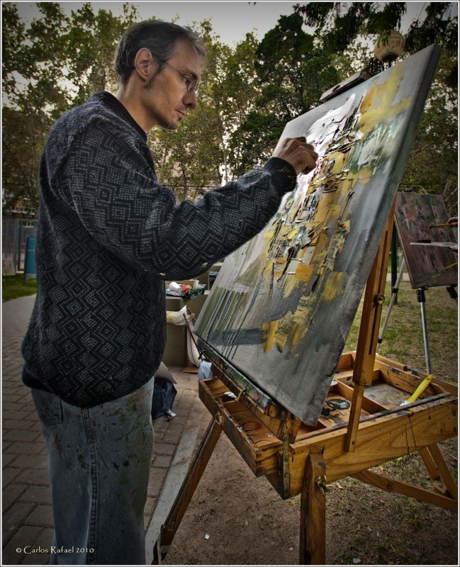 "Pintando mi plaza" de Carlos Rafael