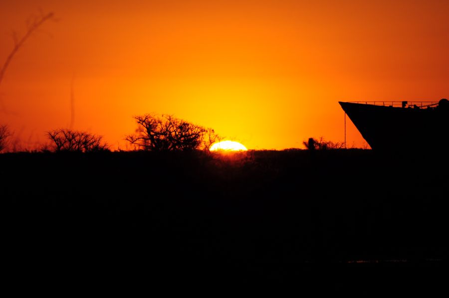 "Puesta de sol en Ibicuy" de Guillermo H. Buchholz