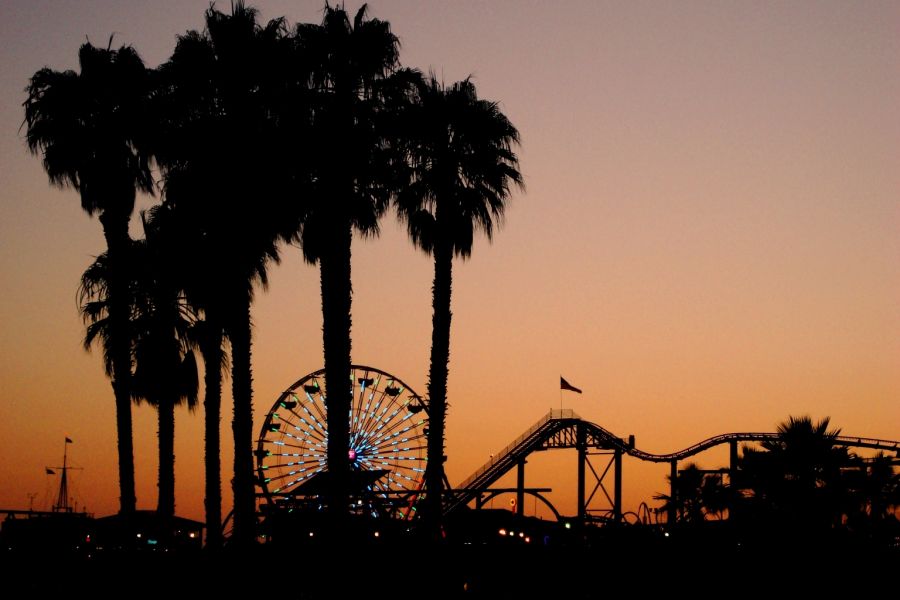 "Atardecer en Santa Monica" de David Eduardo Montemurri