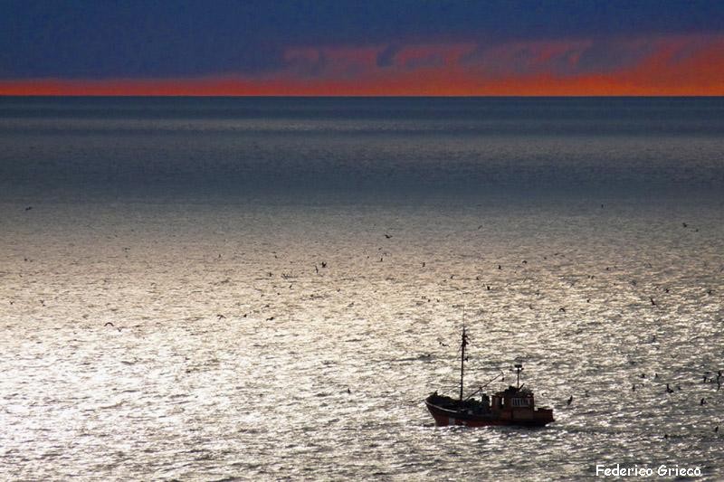 "Pescadores al amanecer" de Federico Grieco