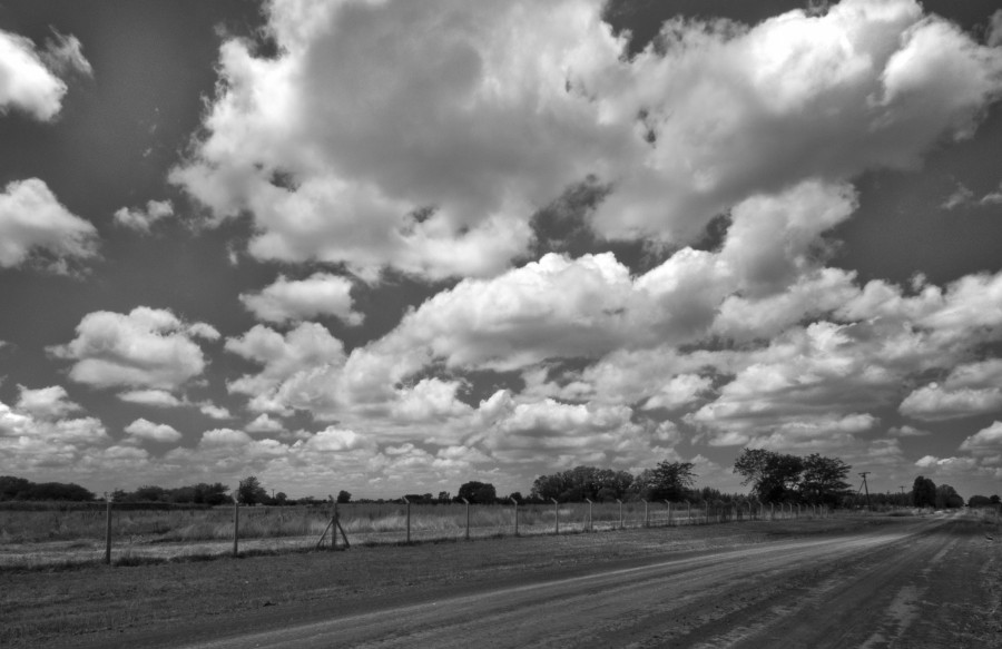 "Un camino, yo y las nubes..." de Guillermo H. Buchholz