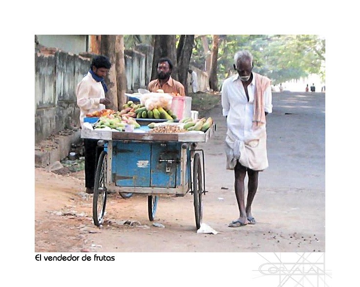 "El vendedor de frutas y el changarn" de Silvia Corvaln