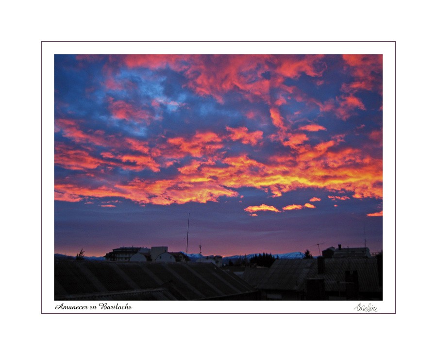 "Amanecer en Bariloche" de Silvia Corvaln