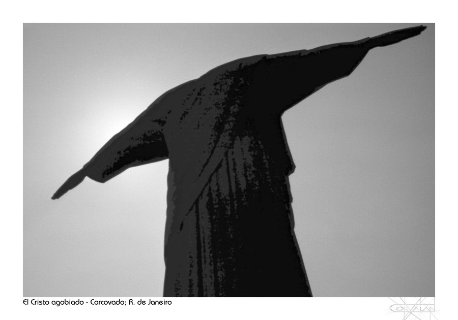 "El Cristo agobiado - Corcovado, Brasil" de Silvia Corvaln