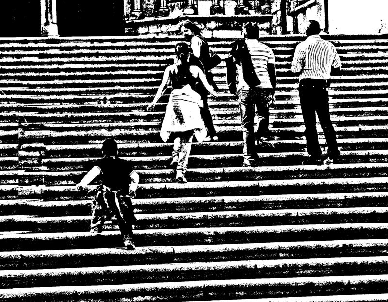 "Subiendo la escalera." de Felipe Martnez Prez
