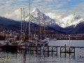 La Bah de Ushuaia con sus veleros y montes