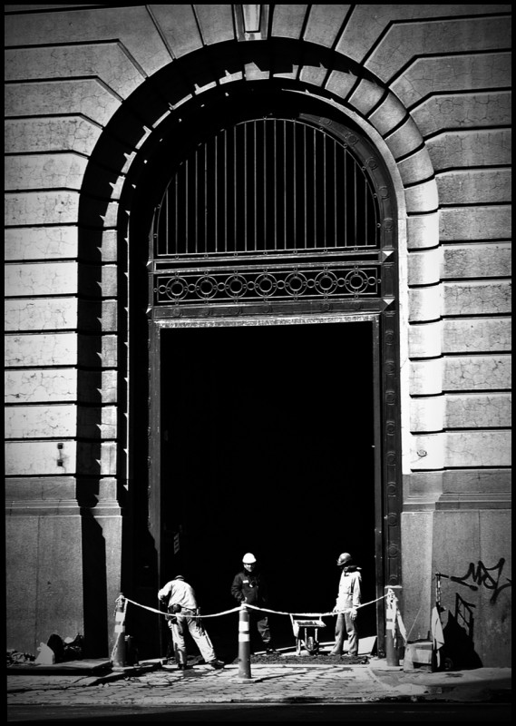 "Hombres trabajando" de Alberto Elizalde