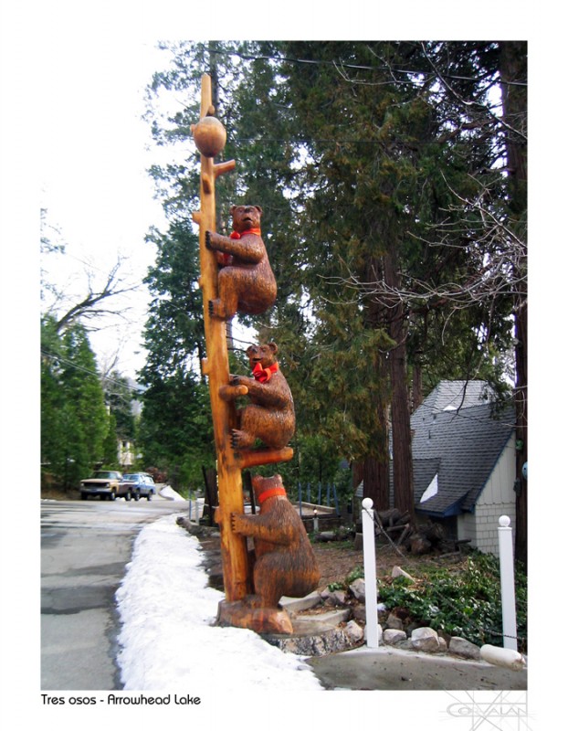 "Los tres ositos - Big Bear, CA" de Silvia Corvaln