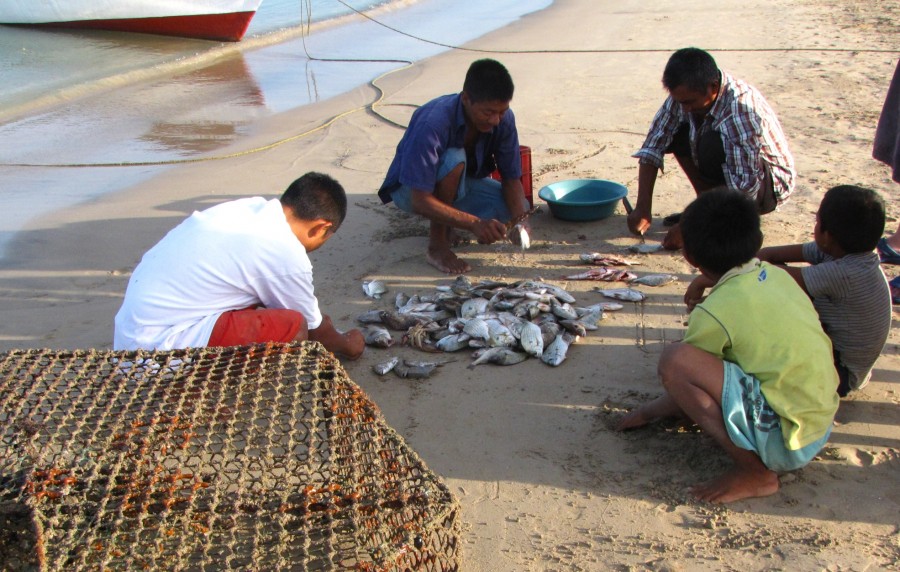 "Trabajos de pescadores" de Wilson G. Mendoza.