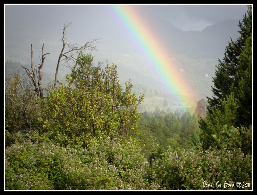 "Arcoiris en Lago Puelo" de Daniel De Bona