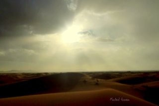 "Tormenta en el desierto de Merzouga" de Marisel Grasso