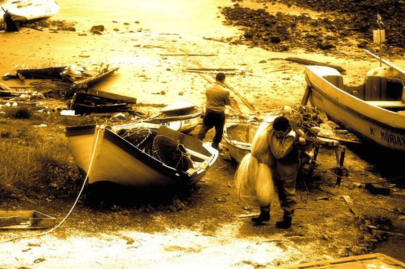 "Pescadores" de Enzo Montecino