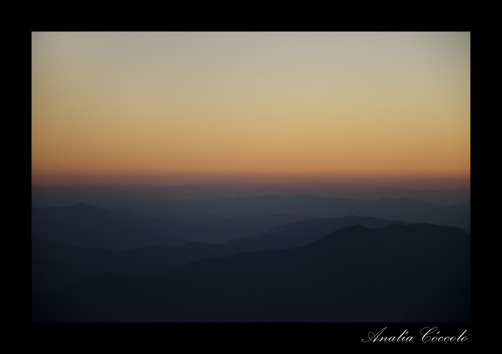 "Atardecer cordillerano" de Analia Coccolo