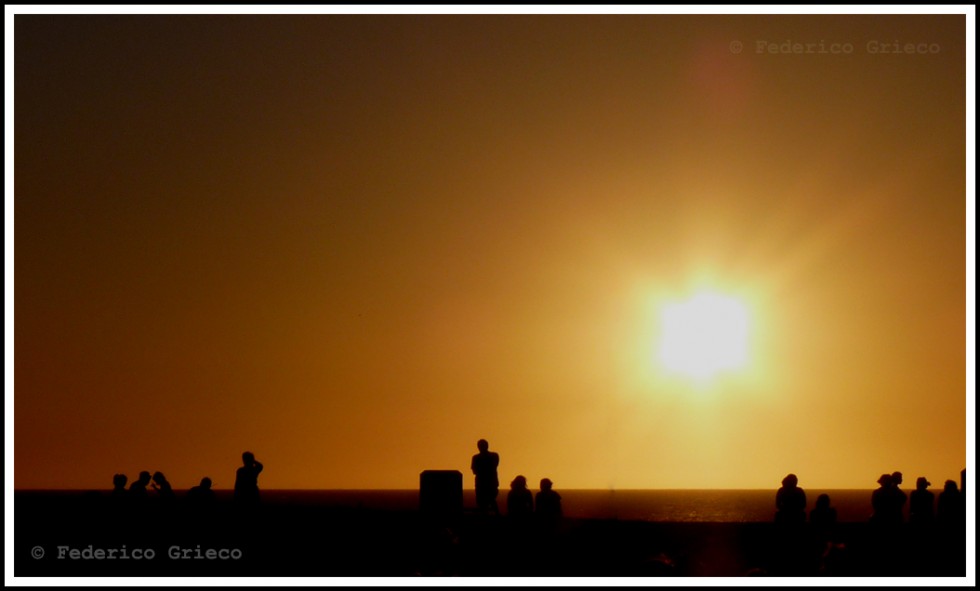 "Siluetas al atardecer I." de Federico Grieco