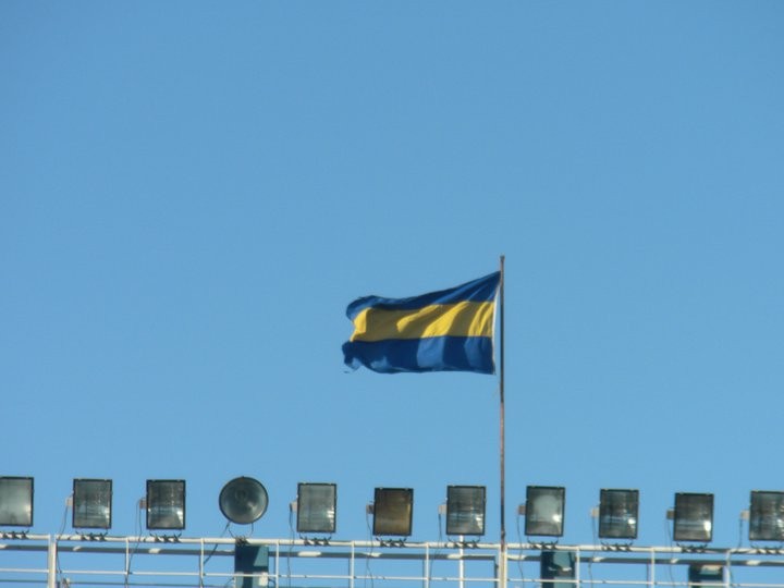 "bandera de boca juniors" de Giselle Bostera