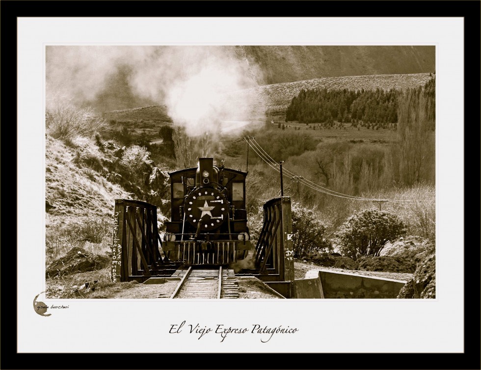 "`El Expreso Patagnico en sepia`" de Gisele Burcheri