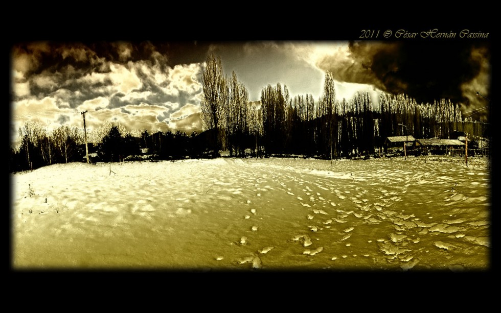 "Solarizando nieve" de Csar Hernn Cassina