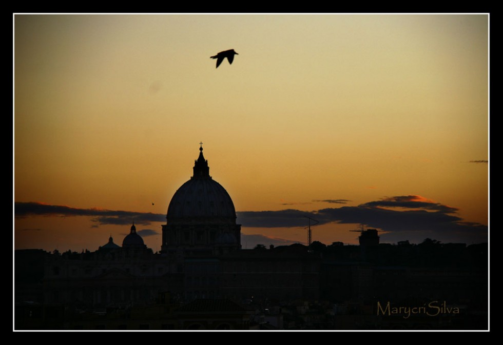 "Atardecer en Roma 1" de Maria Cristina Silva