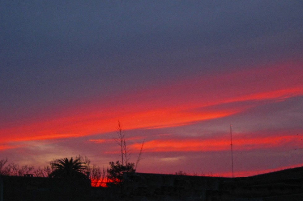 "Cielo del atardecer" de Mara Griselda Garca Cuerva