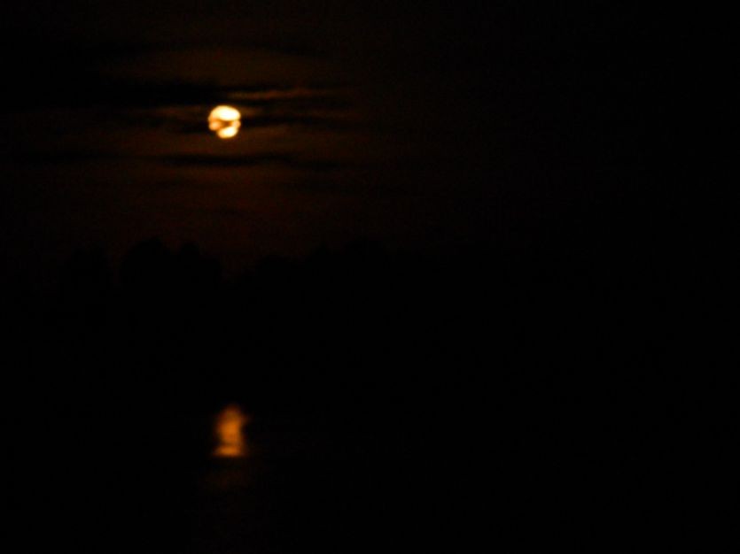 "Luna llena sobre el rio manso...." de Gustavo Lizzi