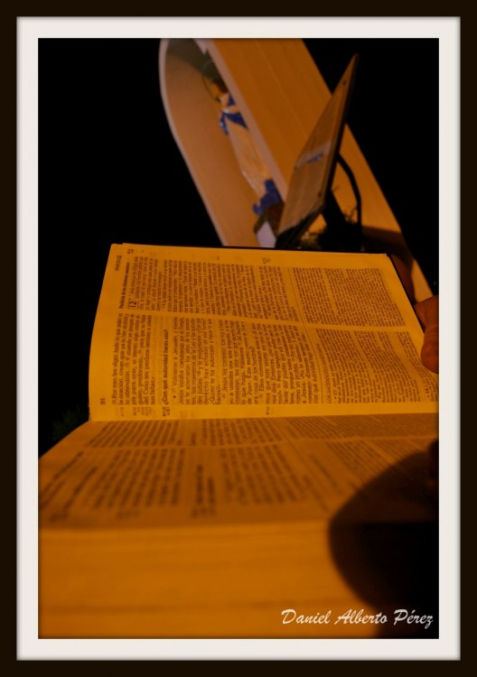 "Leyendo la biblia en compaa..." de Daniel Alberto Prez