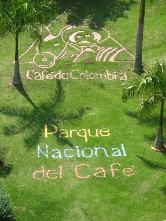 "PARQUE DEL CAFE EN MI BELLA COLOMBIA" de Ines Edilia Villegas Loaiza