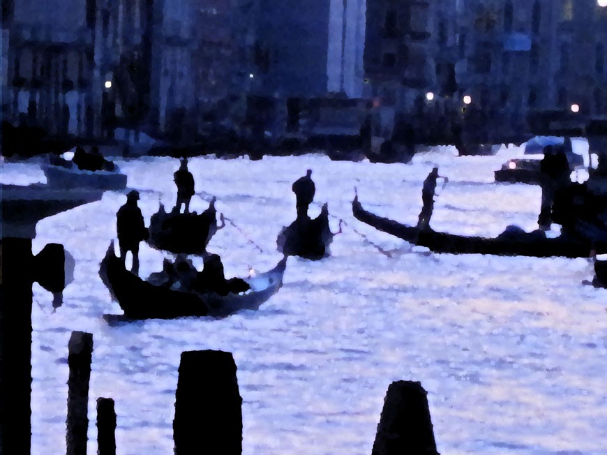 "Gondolitas de Venecia" de Virginia de Arriba