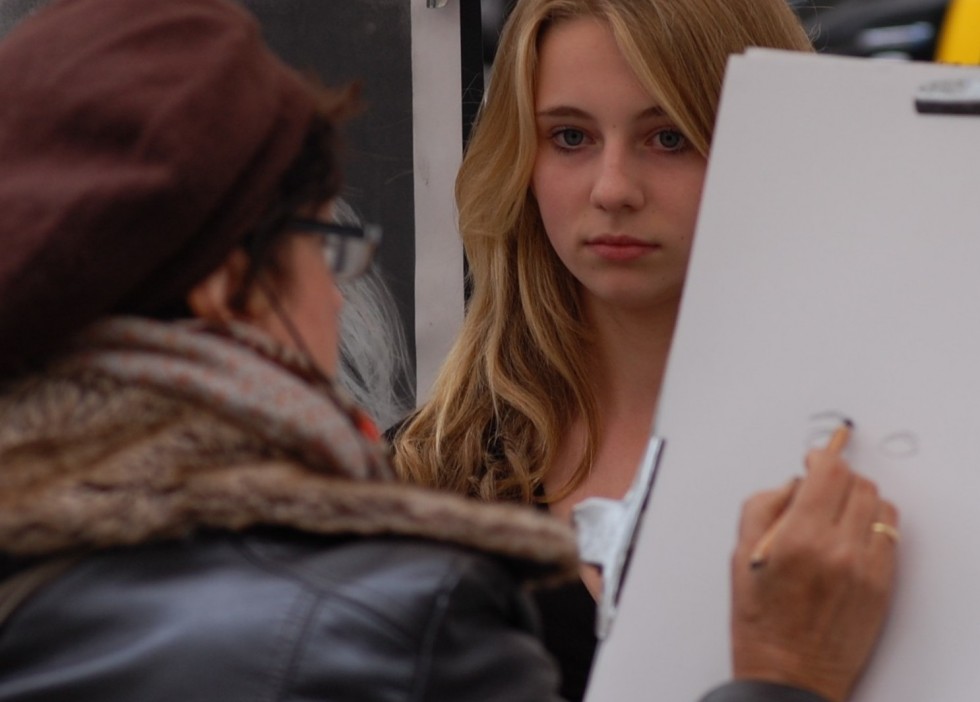 "Artistas en Montmartre" de Enrique Handelsman