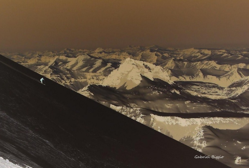 "esquiando en Marte" de Gabriel Biggio